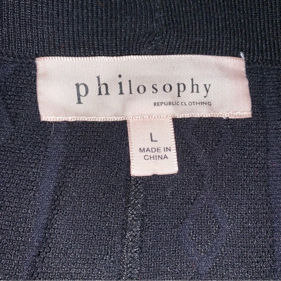 Philosophy Geometric Black A Line Mini Skirt Sz Large - Picture 6 of 8